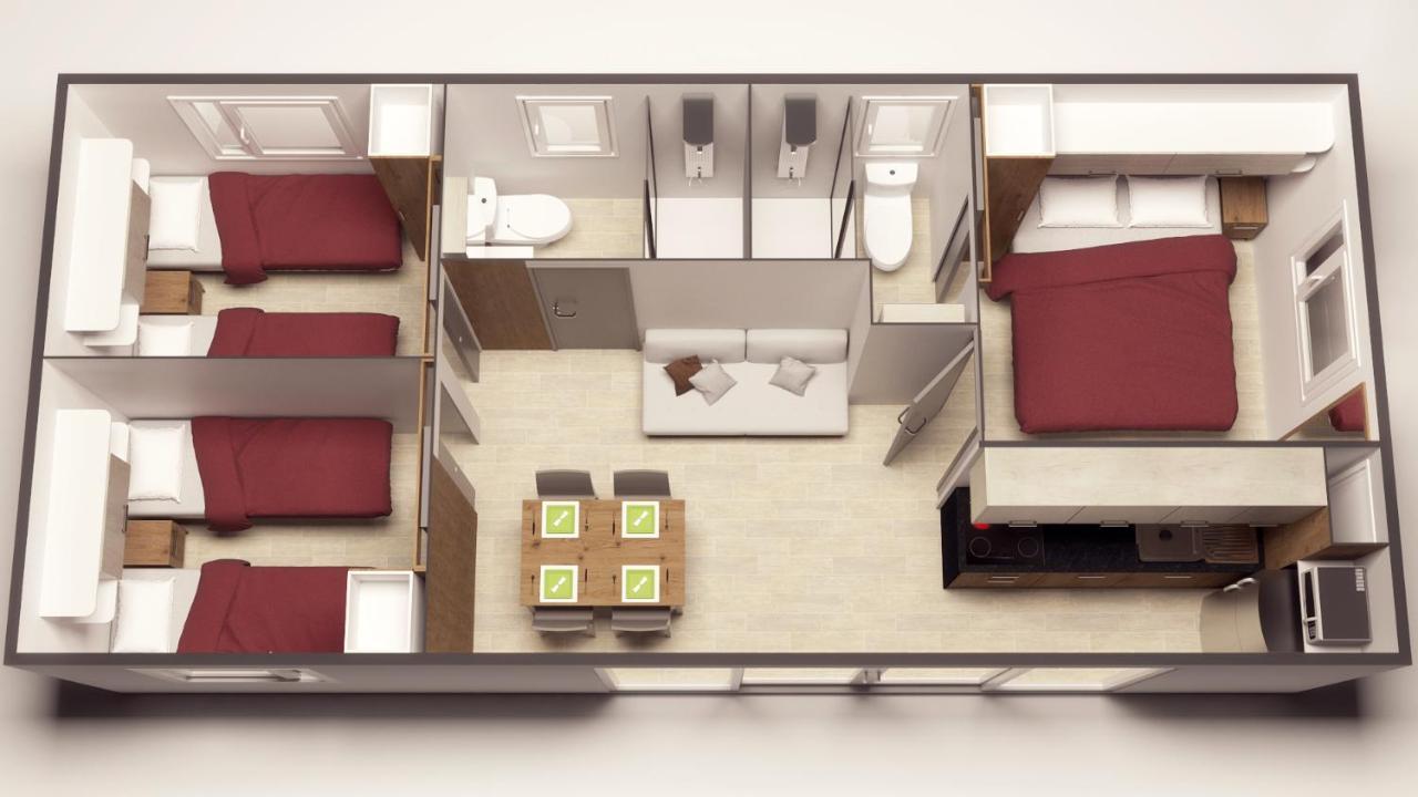 Mobile Homes Camping Santa Marina, Lanterna Tar-Vabriga Exterior photo A typical layout of a mobile home