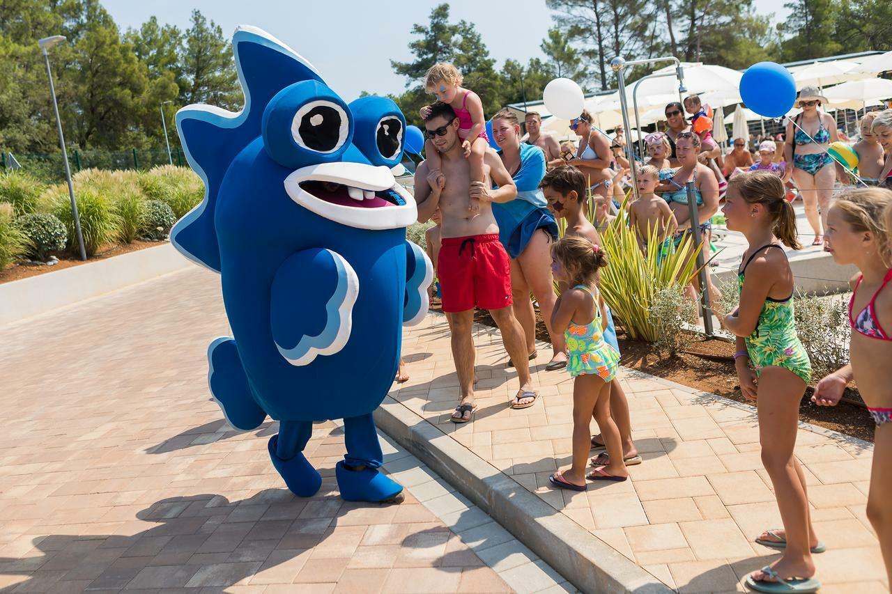Mobile Homes Camping Santa Marina, Lanterna Tar-Vabriga Exterior photo The mascot of the park, "Blue"